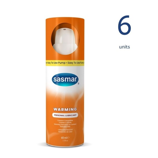 [19337213008225] Warming Personal Lubricant 60ml/2.3oz Pump (6 Units)